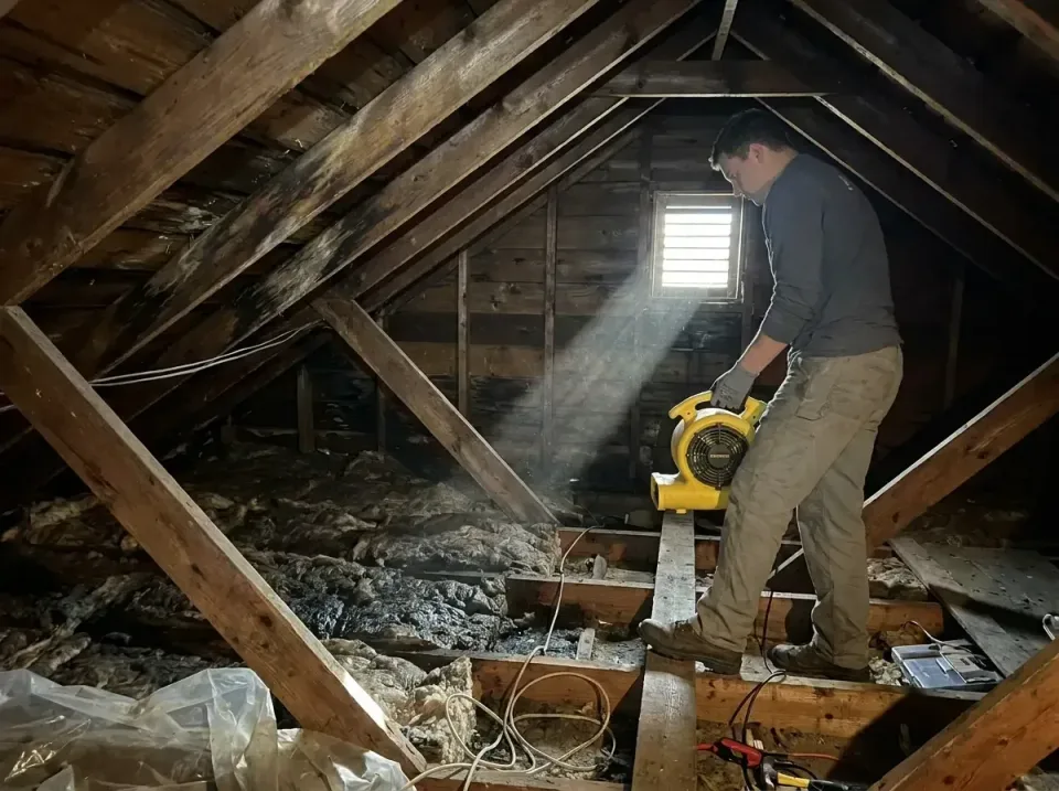 attic-water-damage-drying-proc-007 — frequently asked questions, Emergency Water Extraction & 24/7 Flood Response in Buena V…